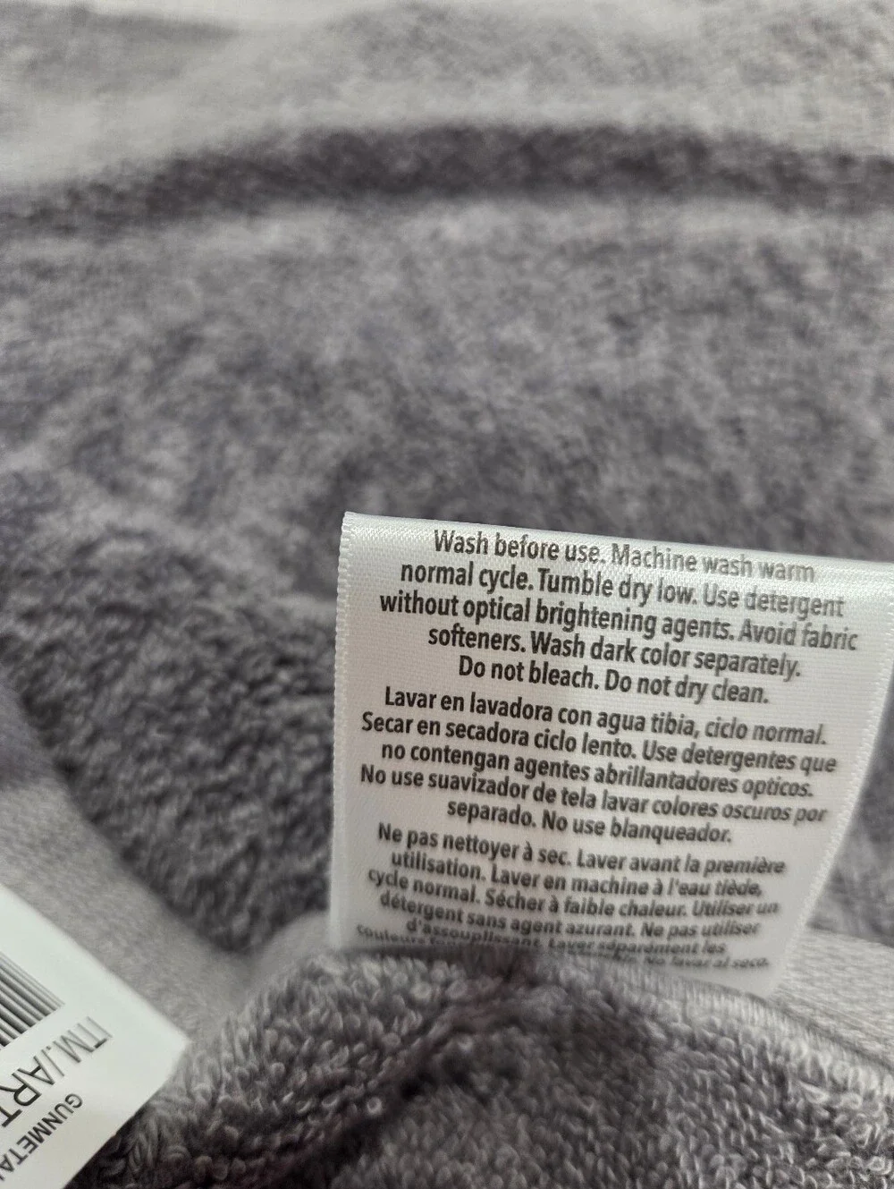 Purely Indulgent bath towels 30”X58” Gunmetal Gray Oeko-Tex NWT QUANTITY 2 Each